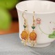 925 Silver Plated Amber Pearl Confidence Ring Set 925 Silver Plated Amber Pearl Confidence Ring Set