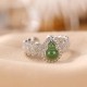 925 Silver Hetian Jade Gourd Luck Bracelet Set 925 Silver Hetian Jade Gourd Luck Bracelet Set