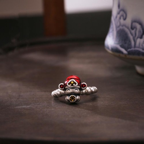 925 Silver God of Wealth Coin Protection Ring 925 Silver God of Wealth Coin Protection Ring