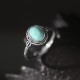 925 Sterling Silver Tibetan Turquoise Protection Ring 925 Sterling Silver Tibetan Turquoise Protection Ring