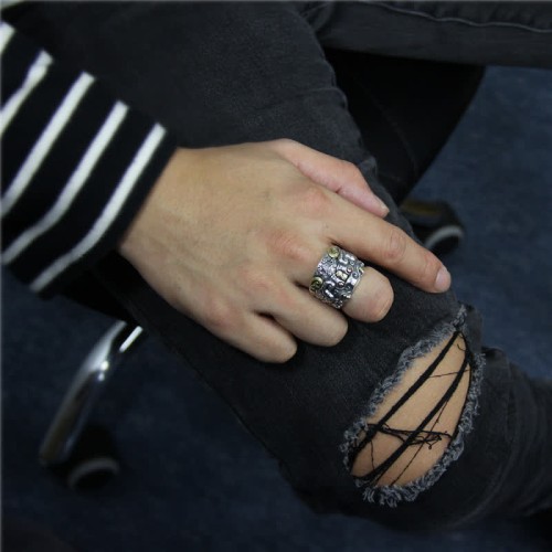 925 Silver Fengshui Kui Cattle Protection Ring 925 Silver Fengshui Kui Cattle Protection Ring