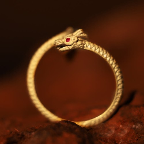 925 Sterling Silver Year of the Dragon Adjustable Ring 925 Sterling Silver Year of the Dragon Adjustable Ring
