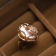 Pearl Copper Gold Flower Wealth Ring