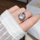 Pearl Copper Gold Flower Wealth Ring