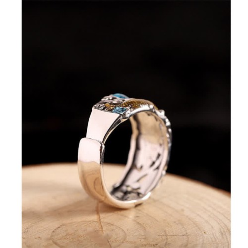 925 Silver Lotus Koi Fish Enlightenment Ring 925 Silver Lotus Koi Fish Enlightenment Ring