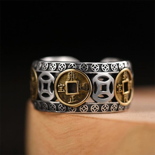 Five-Emperor Coins Balance Ring