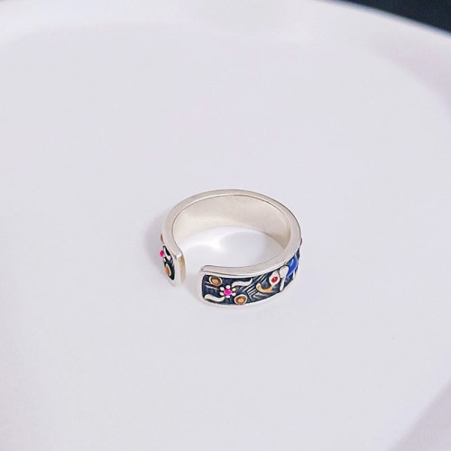 Colorful Elephant Strength Adjustable Ring Colorful Elephant Strength Adjustable Ring