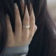 Buddha Stone 999 Silver Heart Sutra Ring
