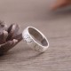 999 Sterling Silver Lotus Elephant Blessing Ring