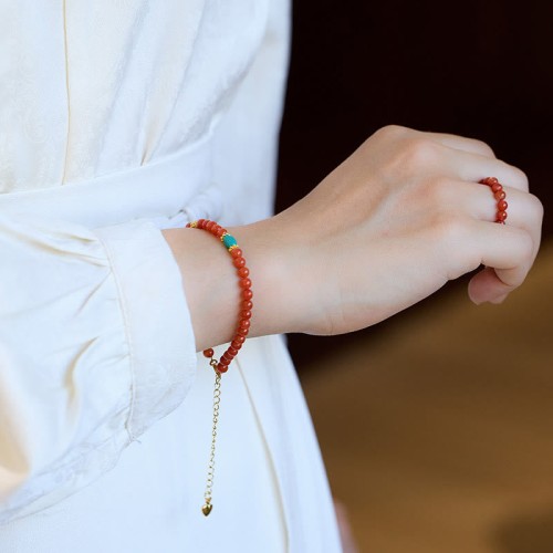 925 Sterling Silver Plated Gold Red Agate Confidence Set 925 Sterling Silver Plated Gold Red Agate Confidence Set
