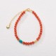 925 Sterling Silver Plated Gold Red Agate Confidence Set 925 Sterling Silver Plated Gold Red Agate Confidence Set