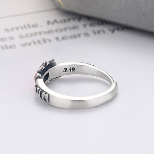 925 Sterling Silver Om Mani Padme Hum Lotus Ring 925 Sterling Silver Om Mani Padme Hum Lotus Ring