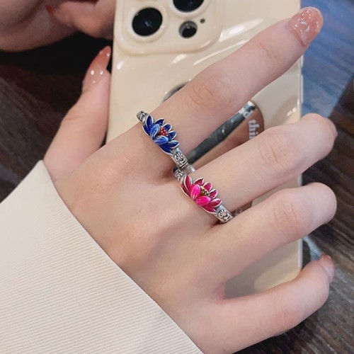 925 Sterling Silver Om Mani Padme Hum Lotus Ring 925 Sterling Silver Om Mani Padme Hum Lotus Ring