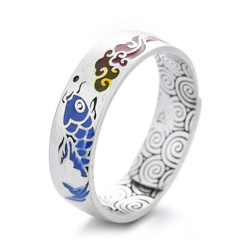 925 Sterling Silver Lucky Koi Fish Wealth Ring 925 Sterling Silver Lucky Koi Fish Wealth Ring