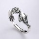 925 Silver Koi Lotus Success Ring