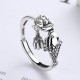 925 Silver Koi Lotus Success Ring