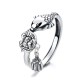 925 Silver Koi Lotus Success Ring