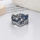 925 Silver Phoenix Peony Luck Ring 925 Silver Phoenix Peony Luck Ring