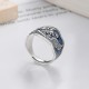 925 Silver Phoenix Peony Luck Ring 925 Silver Phoenix Peony Luck Ring