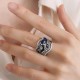 925 Silver Phoenix Peony Luck Ring 925 Silver Phoenix Peony Luck Ring