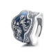 925 Silver Phoenix Peony Luck Ring 925 Silver Phoenix Peony Luck Ring