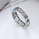 925 Sterling Silver Koi Fish Lotus Luck Ring 925 Sterling Silver Koi Fish Lotus Luck Ring