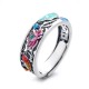 925 Sterling Silver Koi Fish Lotus Luck Ring 925 Sterling Silver Koi Fish Lotus Luck Ring