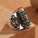 Tibetan Om Mani Padme Hum Peace Rotatable Ring