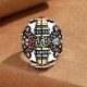 Tibetan Om Mani Padme Hum Peace Rotatable Ring