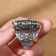 Tibetan Om Mani Padme Hum Peace Rotatable Ring