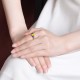 Amber Copper Auspicious Clouds Ring Amber Copper Auspicious Clouds Ring