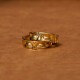 Golden Meditation Buddha Serenity Copper Ring