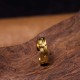 Golden Meditation Buddha Serenity Copper Ring