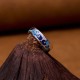 Blue Auspicious Clouds Wealth Copper Adjustable Ring Blue Auspicious Clouds Wealth Copper Adjustable Ring
