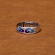 Blue Auspicious Clouds Wealth Copper Adjustable Ring Blue Auspicious Clouds Wealth Copper Adjustable Ring