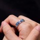 Blue Auspicious Clouds Wealth Copper Adjustable Ring Blue Auspicious Clouds Wealth Copper Adjustable Ring
