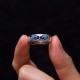 Blue Auspicious Clouds Wealth Copper Adjustable Ring Blue Auspicious Clouds Wealth Copper Adjustable Ring