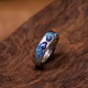 Blue Auspicious Clouds Wealth Copper Adjustable Ring Blue Auspicious Clouds Wealth Copper Adjustable Ring
