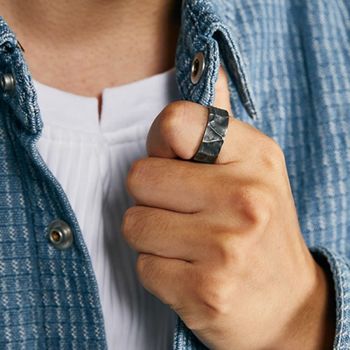 999 Silver Adjustable Protection Ring