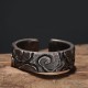 999 Silver Auspicious Clouds Protection Ring