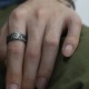 999 Silver Auspicious Clouds Protection Ring