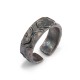 999 Silver Auspicious Clouds Protection Ring