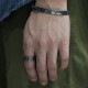 999 Silver Auspicious Clouds Protection Ring
