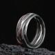 999 Silver Copper Braid Protection Ring 999 Silver Copper Braid Protection Ring