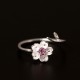 925 Silver Cherry Blossom Blessing Ring 925 Silver Cherry Blossom Blessing Ring