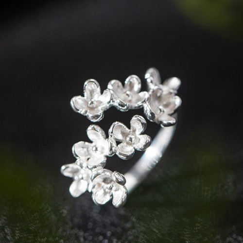 925 Silver Osmanthus Fragrans Ring 925 Silver Osmanthus Fragrans Ring