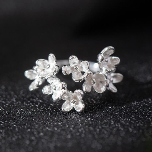925 Silver Osmanthus Fragrans Ring 925 Silver Osmanthus Fragrans Ring