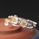 925 Silver Plum Blossom Calm Ring 925 Silver Plum Blossom Calm Ring