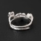 925 Silver Plum Blossom Calm Ring 925 Silver Plum Blossom Calm Ring