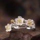 925 Silver Plum Blossom Calm Ring 925 Silver Plum Blossom Calm Ring